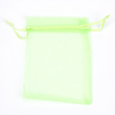 Sachet Organza pas Cher Vert 12 x 9 