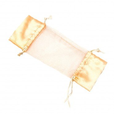 Sachet Organza Saumon en Forme de Bonbon