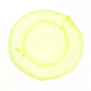 Pochette Organza Jaune Ronde