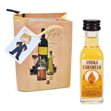 Vodka Caramelo Personalizado para Comunion Niño