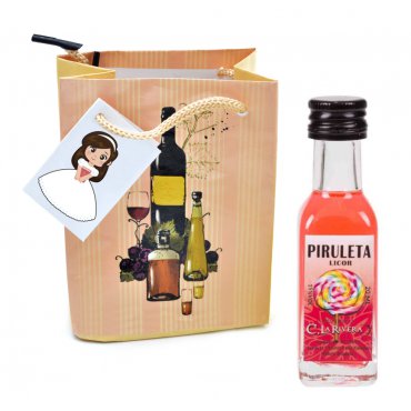 Licor Piruleta Personalizado para Comunion Niña