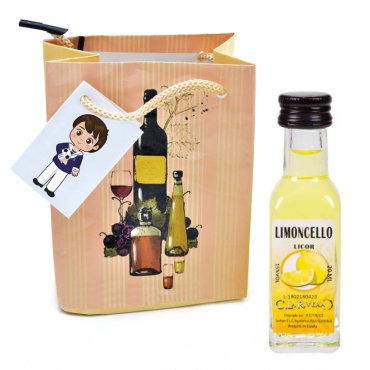 Miniatura Limoncello Personalizada para Comunion Niño