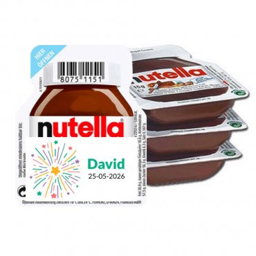 Nutellas Personalizadas Cumpleaños